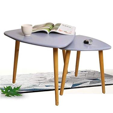 Imagem de Mesa de canto para quarto pequeno, mesas de canto de café, decoração de móveis modernos, mesa lateral para sala de estar, varanda, casa e escritório