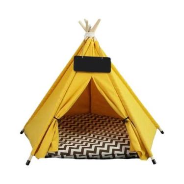 Imagem de Tenda Teepee Portátil Lavável Para Animais De Estimação, Removível, Pa