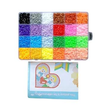 Imagem de Caixa De 72 Cores De Pérolas Fusíveis De 2.6mm Para Arte Pixel DIY, Qu