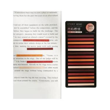 Imagem de Bloco De Notas Adesivas Transparentes Fluorescentes Finas Com Índice D