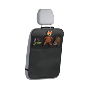 Imagem de Capa Impermeável Para Banco Traseiro De Carro Com 3 Bolsos De Armazena