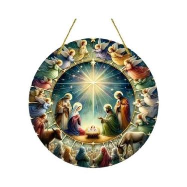 Imagem de Guirlandas De Madeira 2D Para Janelas E Portas Com Tema Religioso De N