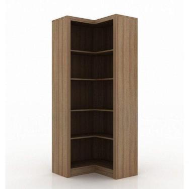 Imagem de Armário Estante De Canto Alto Me4132 Mdp Amendoa