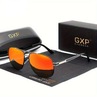 Imagem de Óculos Piloto Armação De Alumínio Com Lentes Uv Vermelho