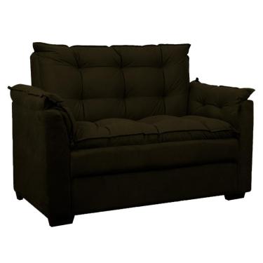 Imagem de Sofá Confortável 1,40 Pequeno Compacto Small Marrom