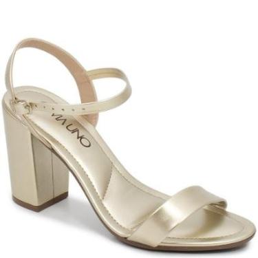Imagem de Sandália Feminina Salto Bloco Fivela Via Uno 874002-Feminino