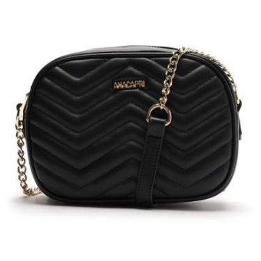 Imagem de Bolsa Tiracolo Média Matelassê Zig Zag Lançamento Anacapri-Feminino