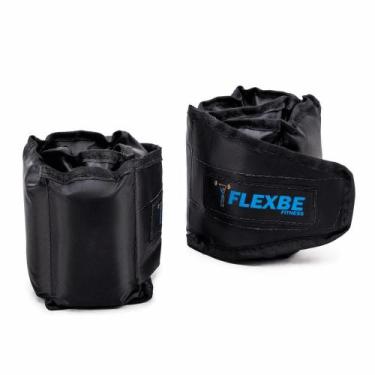 Imagem de Par De Caneleira 9Kg Tornozeleira Treino Fitness Academia Flexbe Fitne