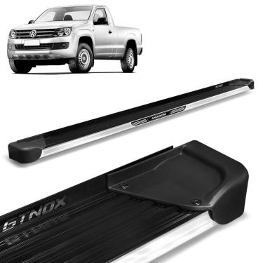 Imagem de Estribo Lateral Amarok CS 2010 a 2023 Alumínio Preto A4 Com Adesivo