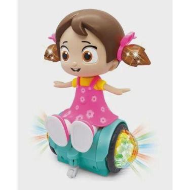 Imagem de Boneca Musical Com Luz Que Canta E Dança - Dancing Girl Giratória 3D. 