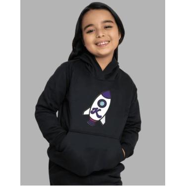 Imagem de Blusa De Frio Moletom Infantil Ketlin Moletom Youtuber, Preto, 06