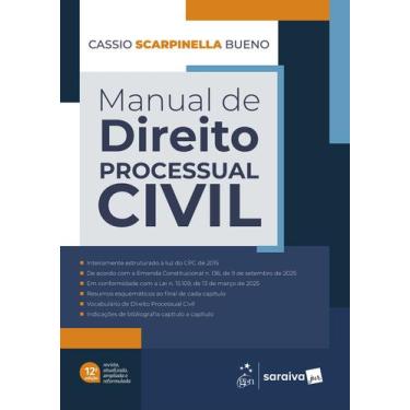 Imagem de Livro - Manual de Direito Processual Civil - 12ª Edição 2026