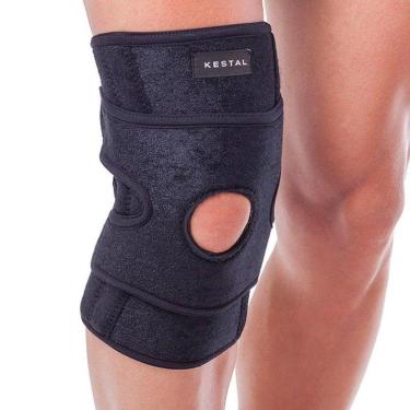 Imagem de Joelheira Ajustável Kestal Preta - Com 4 Hastes-Unissex