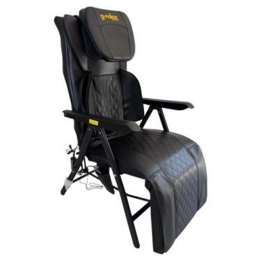 Imagem de Cadeira de Massagem Dobrável C/ Aquecim. Vibração e Shiatsu - Supermed