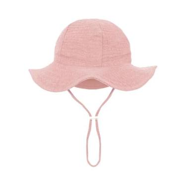 Imagem de Chapéus De Sol Para Bebês Com Estampa Floral 0-12M Ajustáveis Para Men