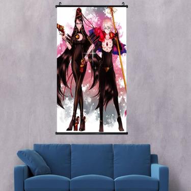 Imagem de Pôster de arte de parede Bayonetta Anime em tela 40x60cm