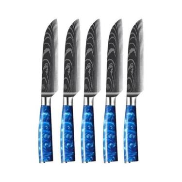 Imagem de Conjunto De Facas De Cozinha Profissionais Em Aço Inoxidável Para Chef