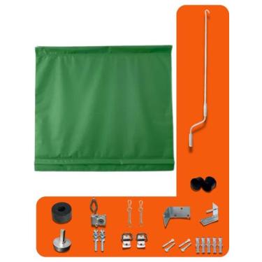 Imagem de Toldo Cortina Retrátil Enrolável Varanda Garagem Área externa 2,00 x 2