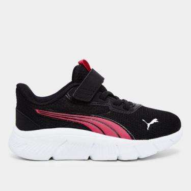 Imagem de Tênis Infantil Puma Flexfocus Modern Running, Preto, Pink, 31