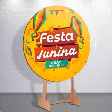 Imagem de Capa Painel Redondo Festa Junina Para Festa 3d Decoração Top Premium 1