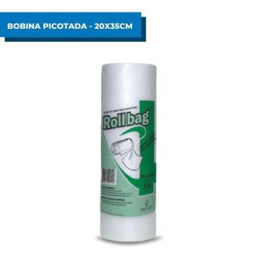 Imagem de Bobina Picotada Roll Bag 20x35 com 500 sacos