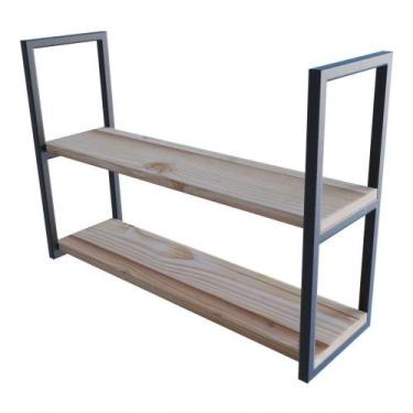 Imagem de Prateleira De Parede Resistente 100x50x20 De Madeira P/ Sala - TECHNOX