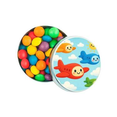 Imagem de Kit 30 Latinhas Lembrancinhas Aviões Cor: Prateado - Gil Festa Kids De