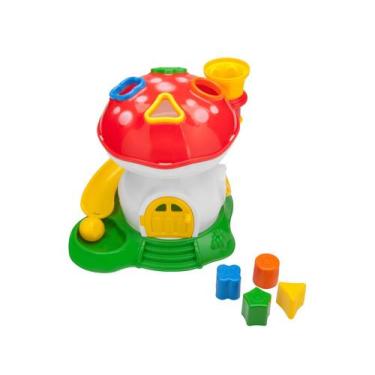 Imagem de Brinquedo didático Cogumelo educativo baby com acessórios - Samba Toys