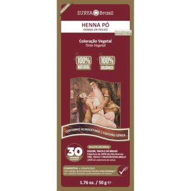 Imagem de Henna Po Castanho Acinzentado Surya Brasil
