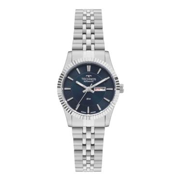 Imagem de Relógio Technos Feminino Ref: 6t51aa/1a Automático Prateado