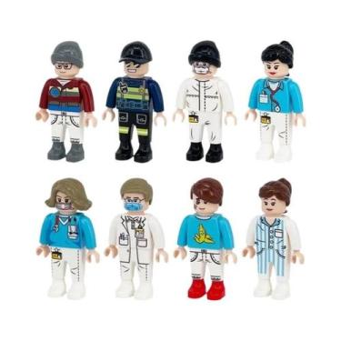 Imagem de Bonecos Humanoides Miniatura Para Crianças, Blocos De Montar, Figuras 