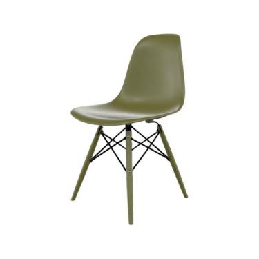 Imagem de Cadeira Eames DSW Musgo - Mobly, Verde Militar, 1
