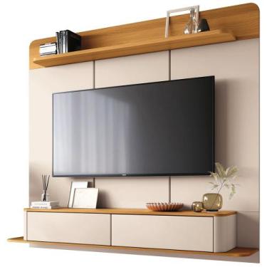 Imagem de Painel Para TV 70 Pol Bancada Suspensa Orgânica Cheri B01 Off White Ci