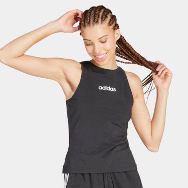 Imagem de Regata Adidas Logo Linear Feminina, Preto, M