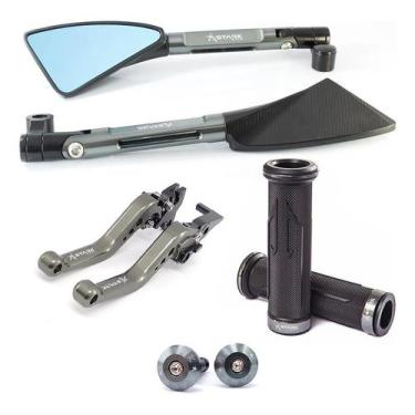 Imagem de Manete Peso Retrovisor Manopla Ninja 250 300 400 Versys 300x - Stark R