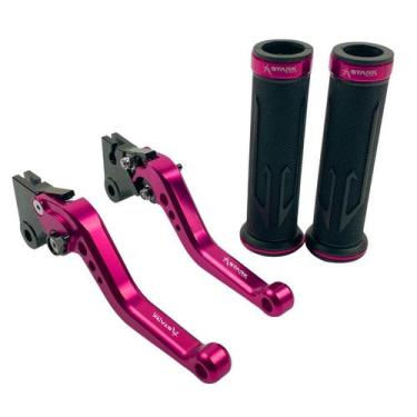 Imagem de Kit Manopla Manete Pop 110 100 Titan Fan Start Cargo A Lona - Stark Ra