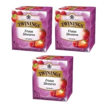 Imagem de Kit Chá Twinings Misto Frutas Silvestres 20g - 3 unidades