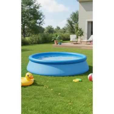 Imagem de Piscina Inflável Fácil Montagem 1.942L Azul 244cm - Congratulations St