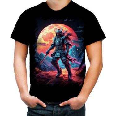 Imagem de Camiseta Colorida Samurai Ronin Sunset Sem Mestre 3 - Kasubeck Store®,