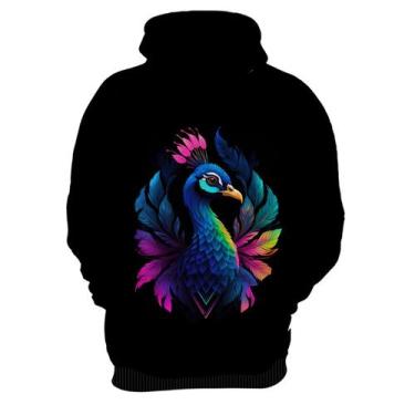 Imagem de Blusa de Frio de Pavão Colorido Neon Vetor 13 - Kasubeck Store®, G