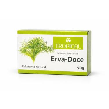 Imagem de Sabonete de Glicerina ErvaDoce 90g Relaxante Natural Limpeza Suave Pel