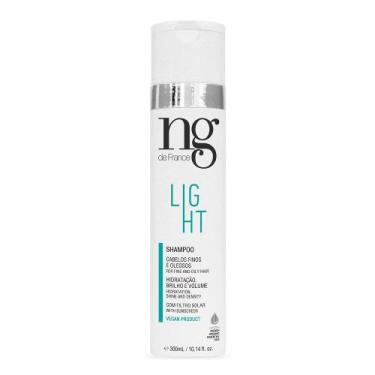 Imagem de Shampoo Vegano Light Para Cabelos Finos e Oleosos NG de France 300ml