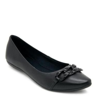 Imagem de Sapatilha Bico Fino Feminina Bottero 346401 Preta-Feminino