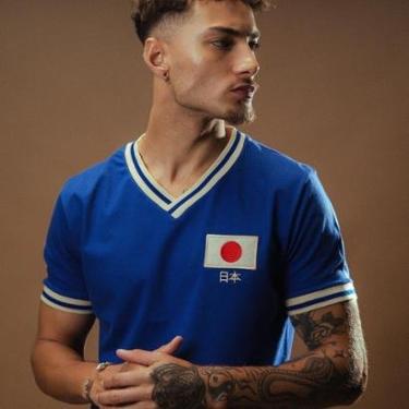 Imagem de Camisa Retrô Gol Seleção Japão Edição Limitada Masculina-Masculino