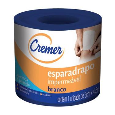 Imagem de Esparadrapo Impermeável Branco 5cm x 4,5m Cremer 1 Unidade