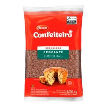 Imagem de Granulado Crocante sabor Chocolate Confeiteiro 1.010kg - Harald