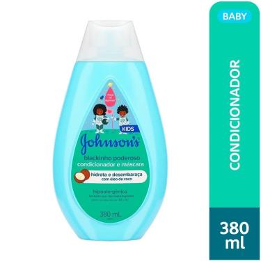 Imagem de Condicionador e Máscara Infantil Johnson`s Cabelo Crespo Blackinho Poderoso 380ml
