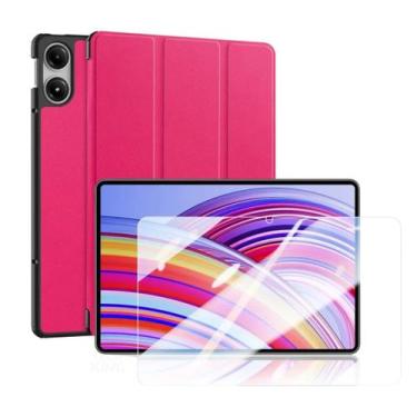 Imagem de Capa couro + película vidro para Xiaomi Redmi Pro 12,1 - Genérica
