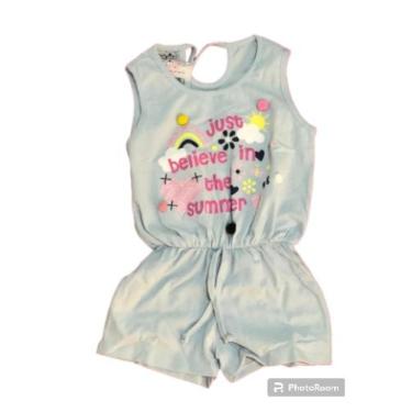 Imagem de Macacão Fem Infantil  Believe - Valenkids, Azul bebê, Tamanho 4