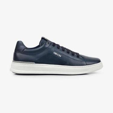 Imagem de Sapatênis Ferracini Couro Gold - Masculino, Azul, 41